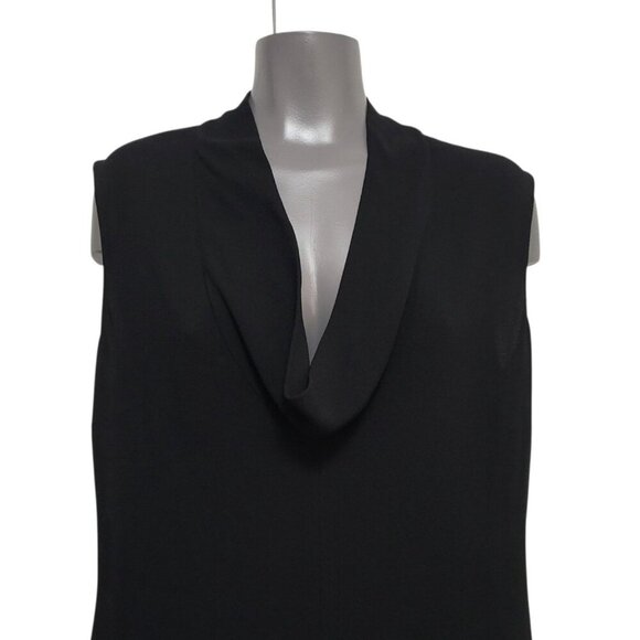 MAXMARA Black Viscose Shift Maxi Dress - Picture 5 of 14